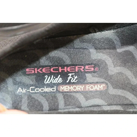 Skechers Women's Seager Stat-Slip Ons-Wide Fit-Air-Cooled Memory Foam-Size 10 - Picture 5 of 9